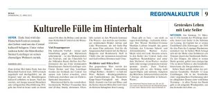 USTER. Ende Juni wird das Hinterhalt-Festival erstmals das Gebiet rund um das Central kulturell belagern. Unter vielen anderen kehrt das Künstlerduo Steiner/Lenzlinger an seinen ehemaligen Wohnort zurück.  ZO/AvU ANDREAS LEISI