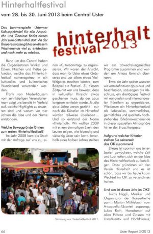 Das bunt-verspielte Ustermer Kulturspektakel für alle Ansprüche und Genüsse findet dieses Jahr zum dritten Mal statt. An der Brauereistrasse gibt es an diesem Wochenende viel zu entdecken und noch mehr zu erleben.