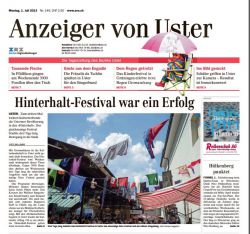 Zum dritten Mal lockten Kulturtreibende die Ustermer Bevölkerung in den «Hinterhalt». Das gleichnamige Festival brachte drei Tage lang Bewegung in die Stadt.